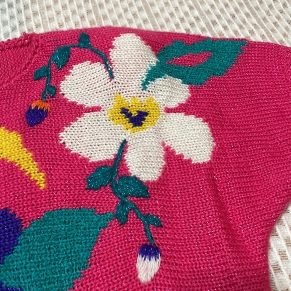 Vintage 80s Jaclyn Smith Knit Pink Sweater - Picture 7 of 16